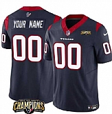 Men & Women & Youth Houston Texans Active Player Custom Navy 2023 F.U.S.E. AFC South Champions Patch Vapor Limited Jersey,baseball caps,new era cap wholesale,wholesale hats